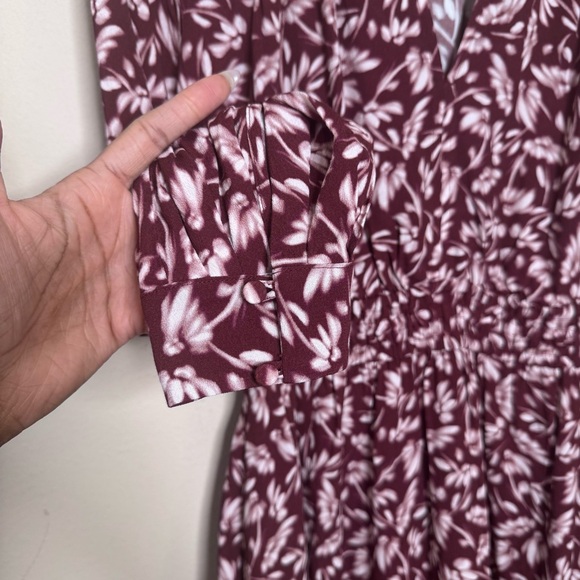 Madewell Smocked Y-Neck Mini Dress In Floral - Picture 14 of 16